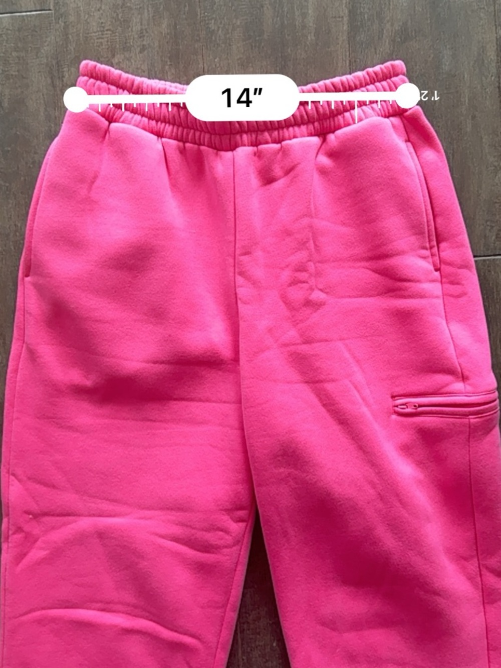 Comfrt Airplane Mode Travel Sweatpants Jogger w Pockets Wlastic Waist Hot Pink M - Picture 10 of 12